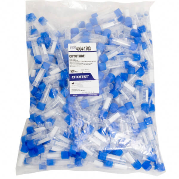 Criovial 2 ml Estéril con Tapa Rosca | Graduado – Caja x 500 und – ABSA Soluciones Perú