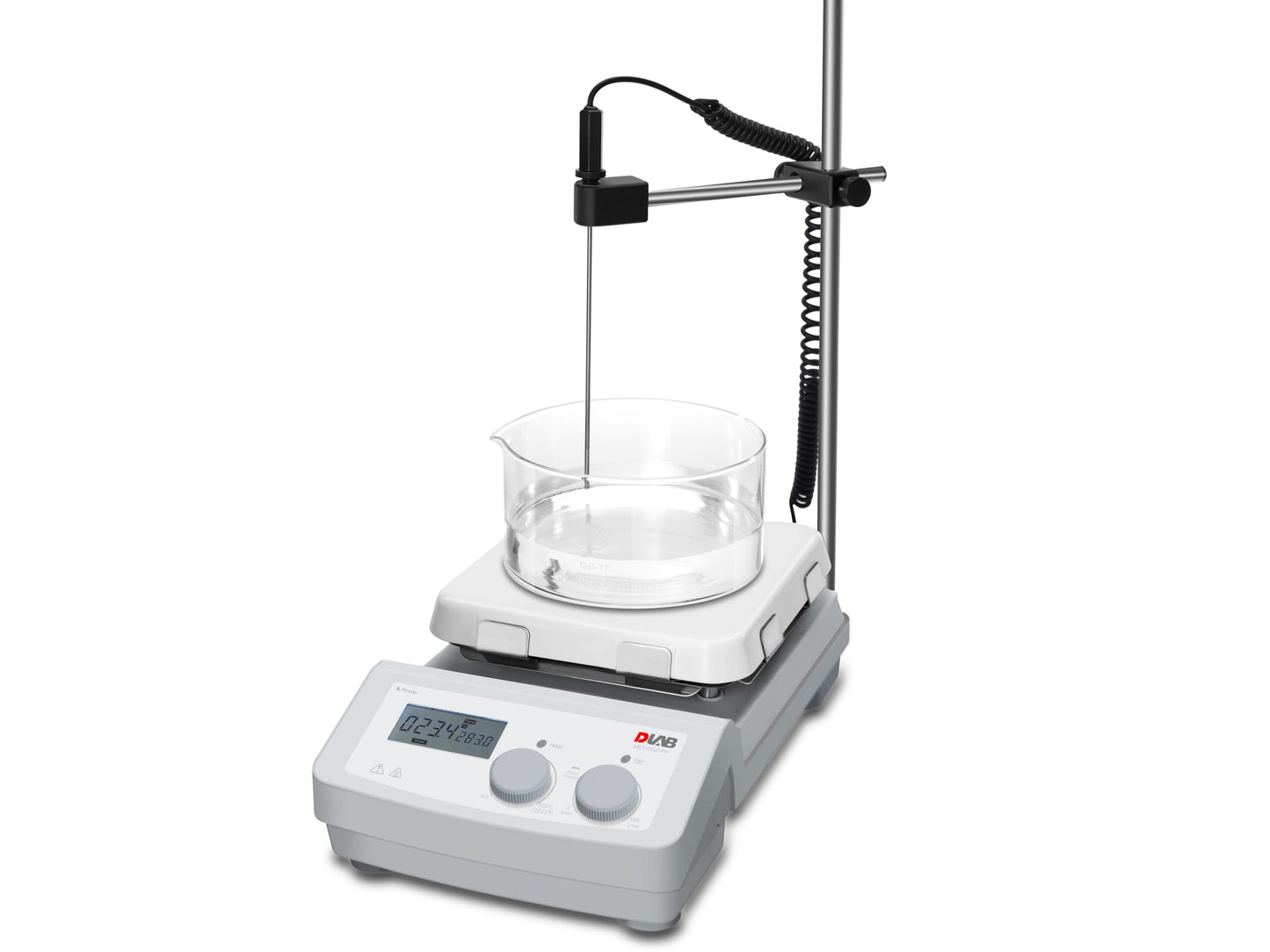 AGITADOR MAGNETICO CON CALENTADOR HASTA 550 °C - 1500 RPM MS7-H550-Pro DLAB (20 LTS)