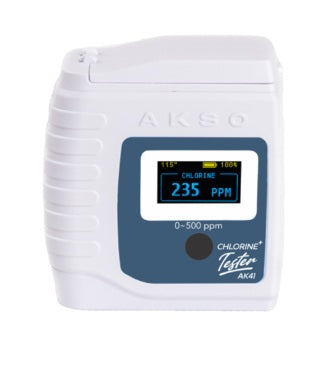 MEDIDOR DE CLORO TOTAL DIGITAL PORTATIL AKSO AK41 CLORO TESTER+ 0-500 PPM