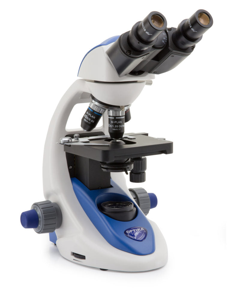 MICROSCOPIO BINOCULAR 1000X LUZ LED B-192PL OPTIKA
