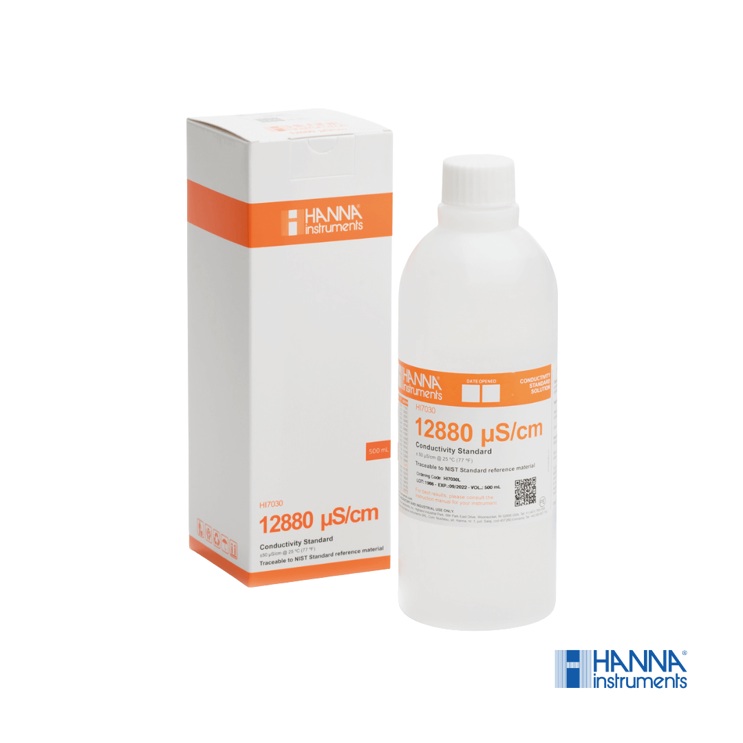 SOLUCION BUFFER CONDUCTIVIDAD ELECTRICA 12880us/cm X 500ML HI7030L HANNA (Copia)