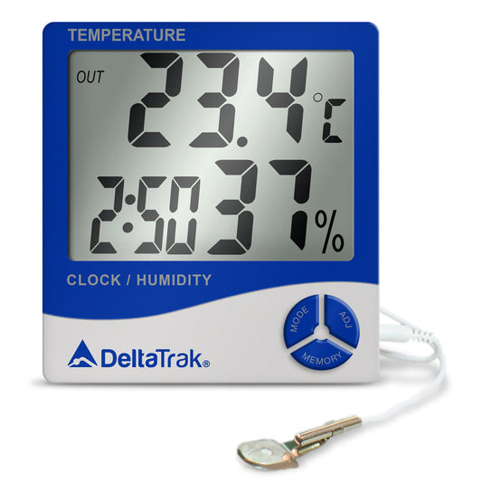 TERMOHIGROMETRO PANTALLA GIGANTE CON TRAZABILIDAD NIST 13309 DELTATRAK