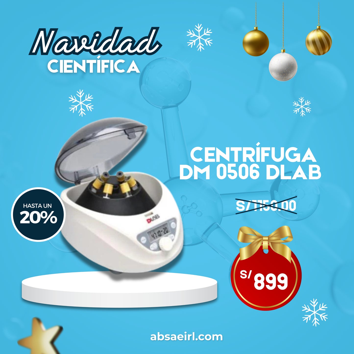 CENTRIFUGA DE 6 TUBOS DM0506 MARCA: DLAB