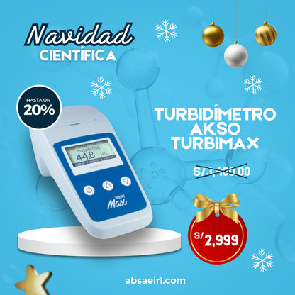 TURBIDÍMETRO DIGITAL HASTA 1000 NTU TURBIMAX AK410 AKSO