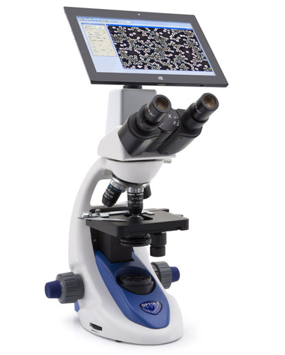 Microscopio Binocular con Cámara y Pantalla Integrada OPTIKA B-190TBPL – ABSA Soluciones