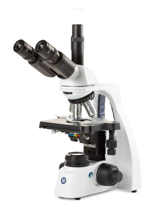 MICROSCOPIO TRINOCULAR CON OBJETIVOS PLANO AL INFINITO BSCOPE MOD: BS-1153 EPLI - EUROMEX