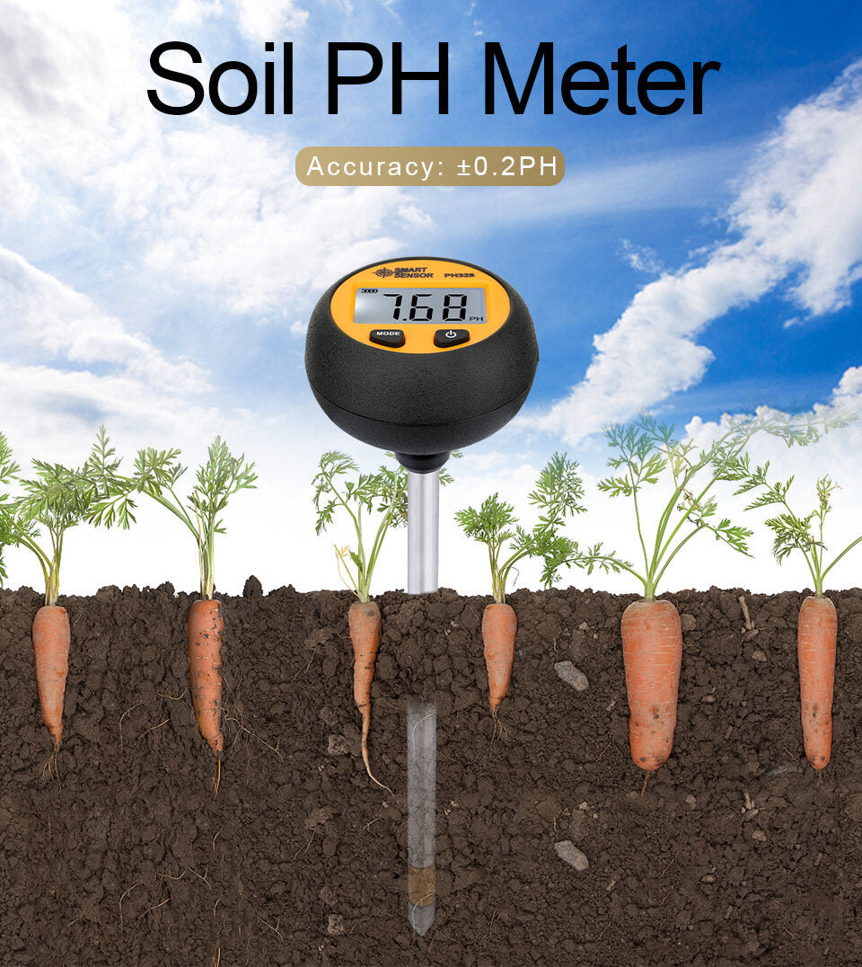 MEDIDOR DE PH DE SUELO, TEMPERATURA Y HUMEDAD MOD: PH-328