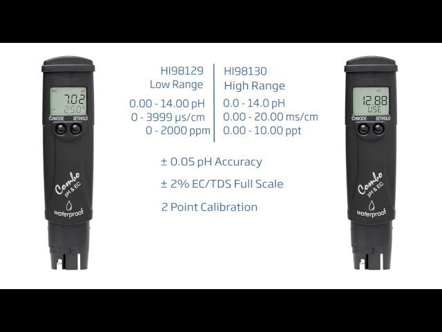 MULTIPARAMETRO PH,EC,TDS, TEMP COMBO (RANGO BAJO) HI98129 HANNA