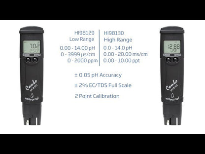 MULTIPARAMETRO PH,EC,TDS, TEMP COMBO (RANGO ALTO) HI98130 HANNA